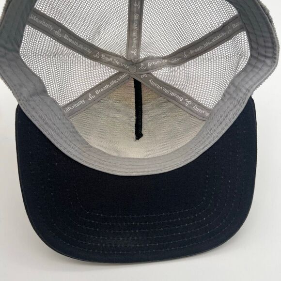 PRANA Hat Men’s One Size Multicolor Striped Flat Brim Vista Trucker - Picture 8 of 9